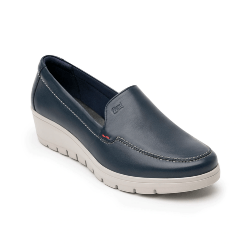 mocasin flexi para mujer 104806 azul