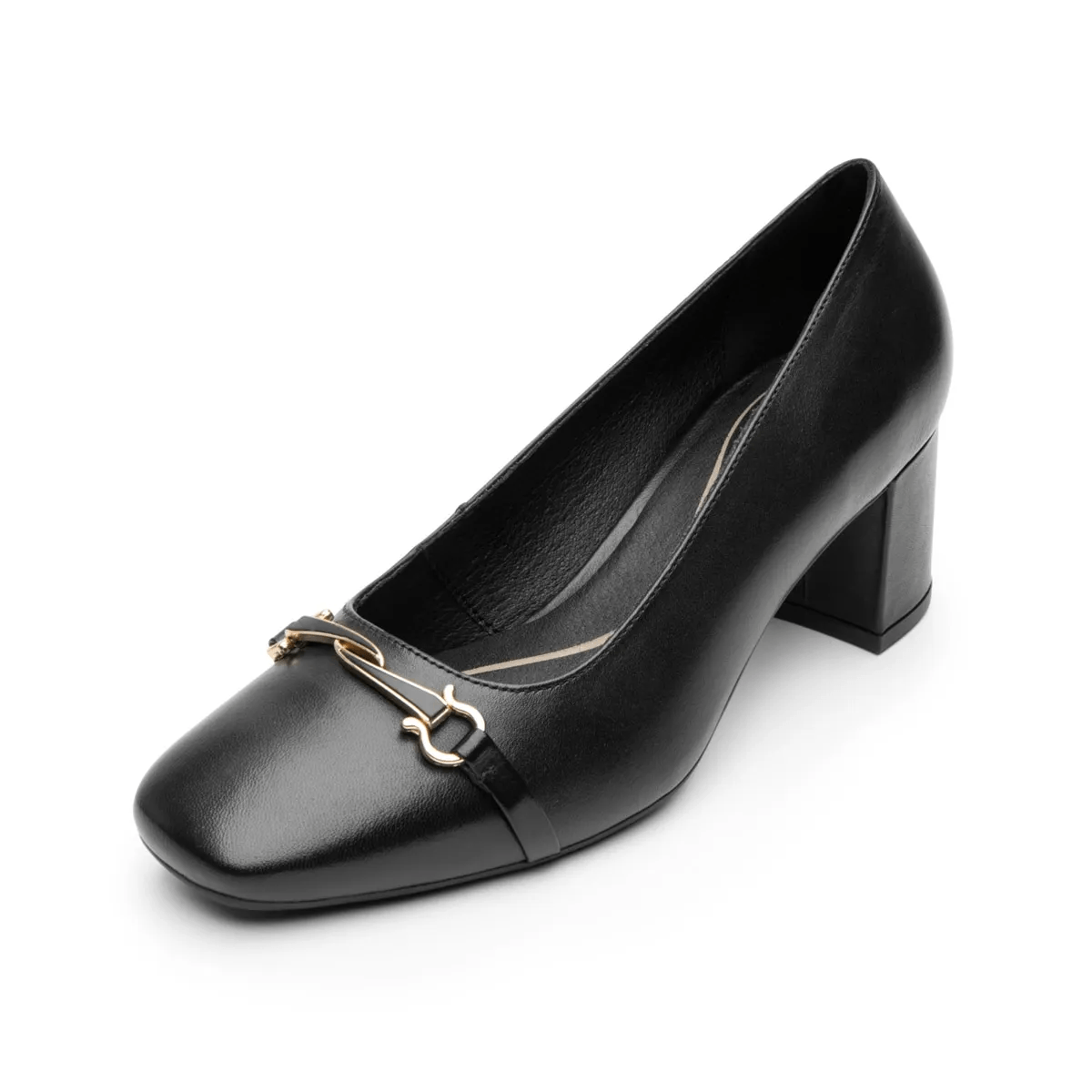 Zapato Cerrado Caramel Mujer Negro Tipo Napa 602