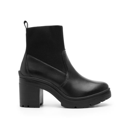 Botin con tacon flexi para mujer 119608 negro