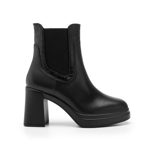 Bota con tacon flexi para mujer negro 127402