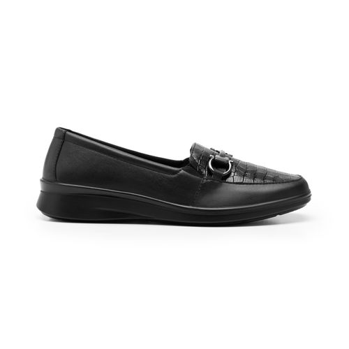 mocasin flexi para mujer 124502 negro