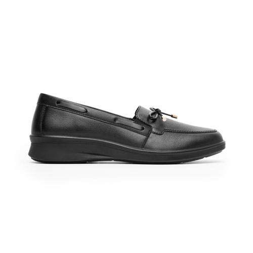 mocasin flexi para mujer 124505 negro