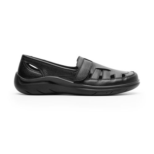 mocasin flexi para mujer 128702 negro