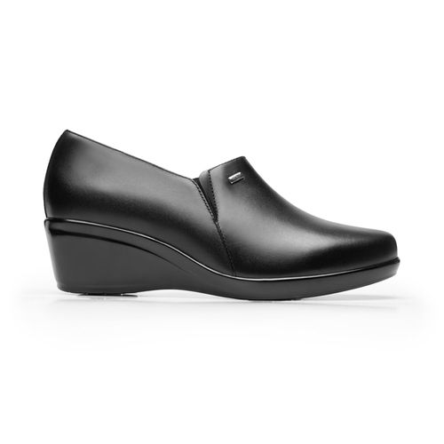 mocasin con tacon flexi para mujer 45234 negro