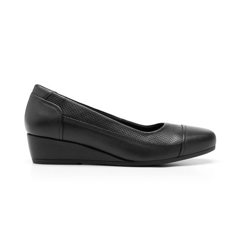 balerina con tacon flexi para mujer 127002 negro