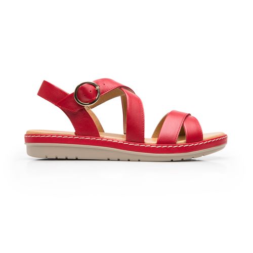 sandalia flexi para mujer 100227 carmin