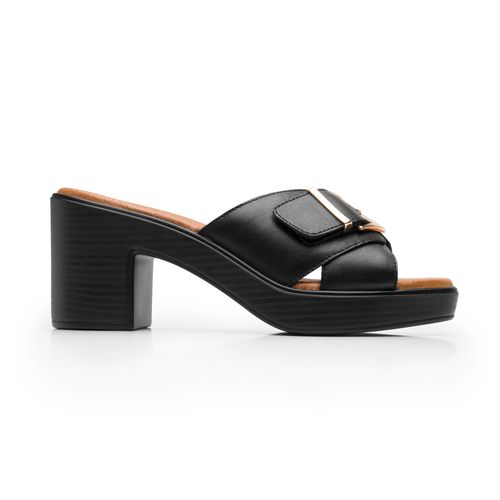 sandalia de tacon flexi para mujer 133501 negro
