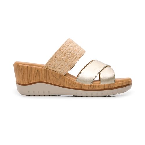 sandalia flexi para mujer 113324 dorado