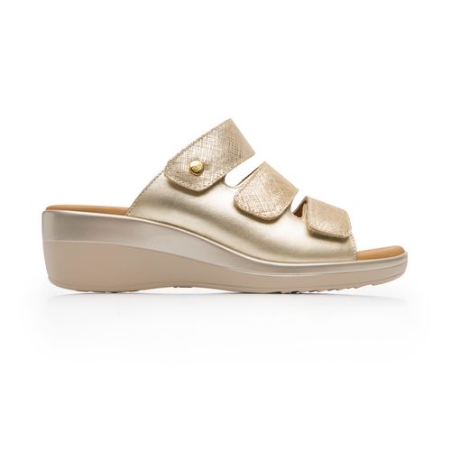 sandalia flexi para mujer 116022 oro