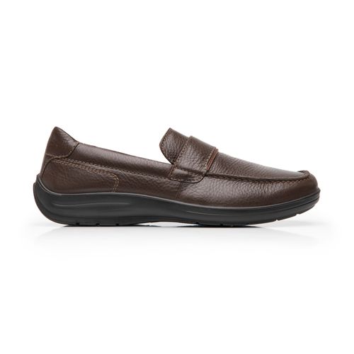 mocasin flexi para hombre 415907 café