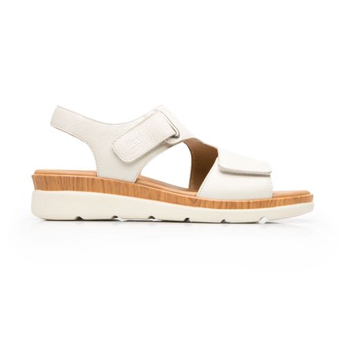 sandalia flexi para mujer 124210 hueso