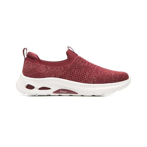 sneaker flexi para mujer 135201 burgundy
