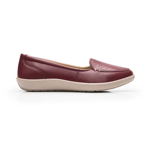 mocasin flexi para mujer 101912 rojo