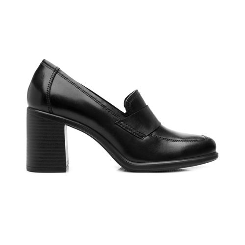 mocasin con tacon flexi para mujer 137601 negro
