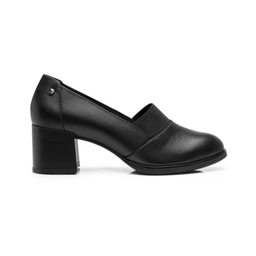mocasin con tacon flexi para mujer 137301 negro