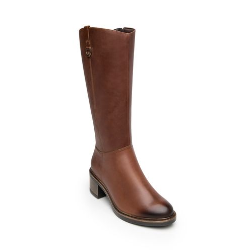 bota con tacon flexi para mujer 137703 moka