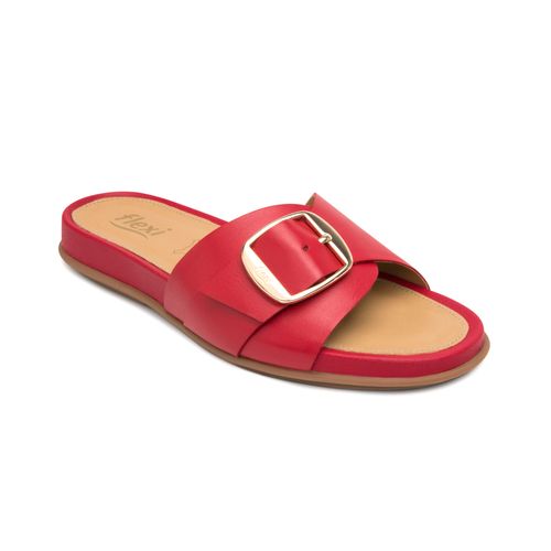 sandalia flexi para mujer 133601 rojo