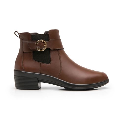 botin flexi para mujer 130008 dark tan