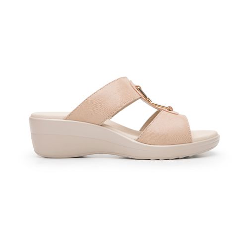 sandalia flexi para mujer 116027 crema