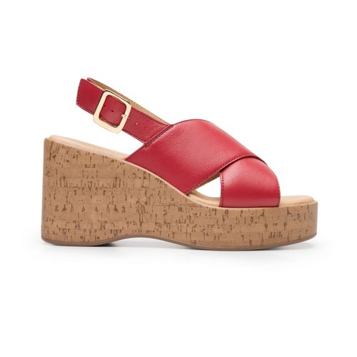 sandalia flexi para mujer 139201 rojo