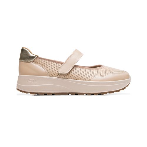 sneaker casual flexi para mujer 117217 crema