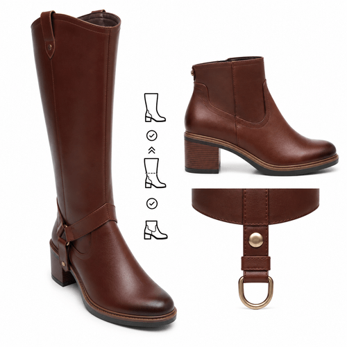 bota desmontable flexi para mujer 137705 brandy