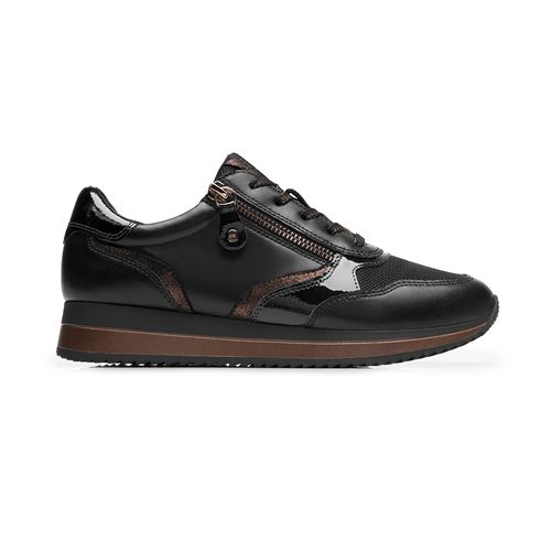 sneaker casual flexi para mujer 143702 negro