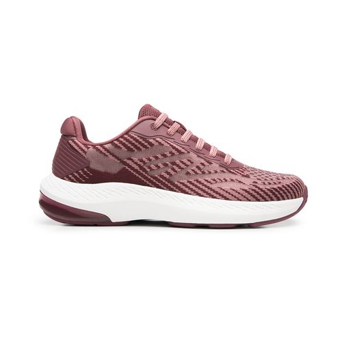 sneaker tejido flexi para mujer 138804 burgundy